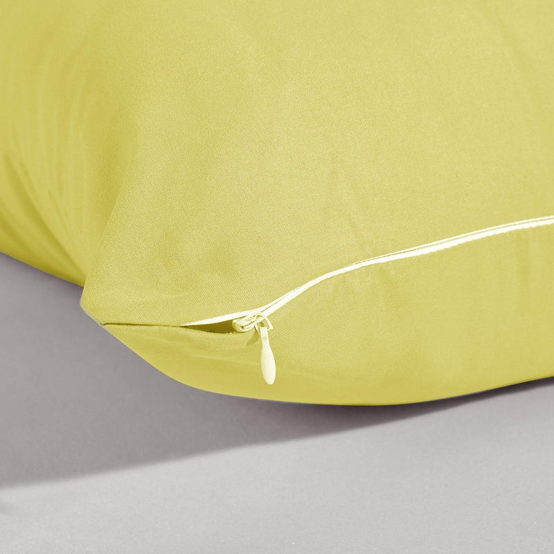 Evolive Ultra Soft Microfiber Body Pillow Cover/Pillowcases 21"x54" with Hidden Zipper Closure (21"x54" Body Pillow Cover, Yellow) - Image 4